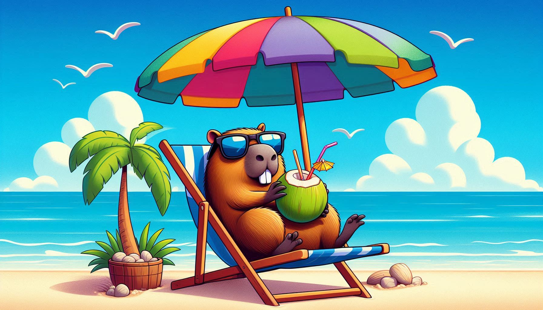 Capy chillin